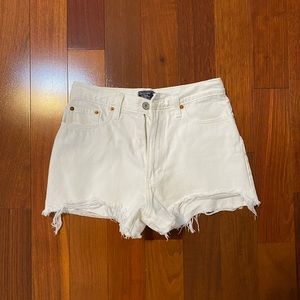 Abercrombie & Fitch high rise jean shorts